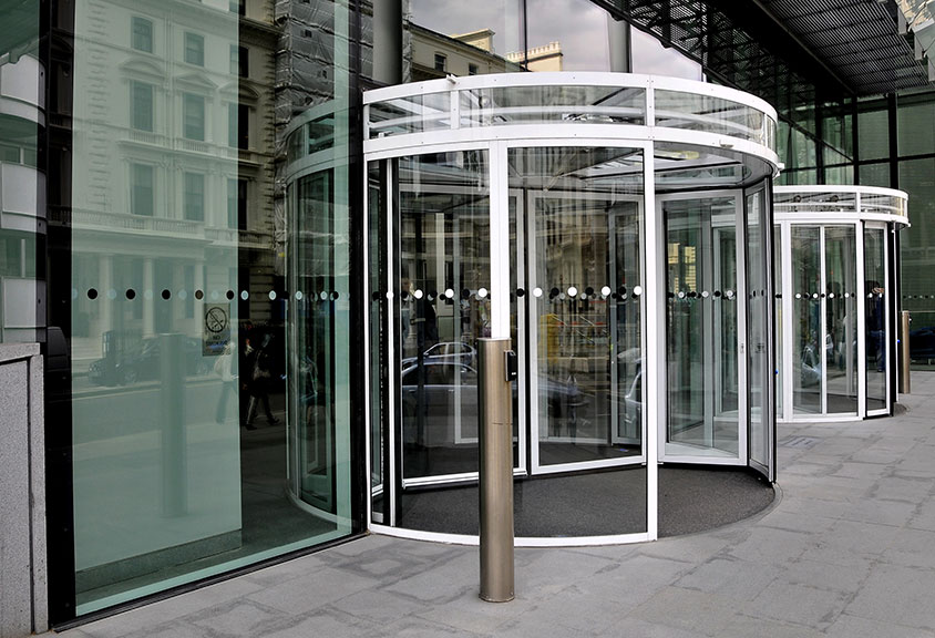 Automatic doors at the airport Kontron Electronics Frickenhausen