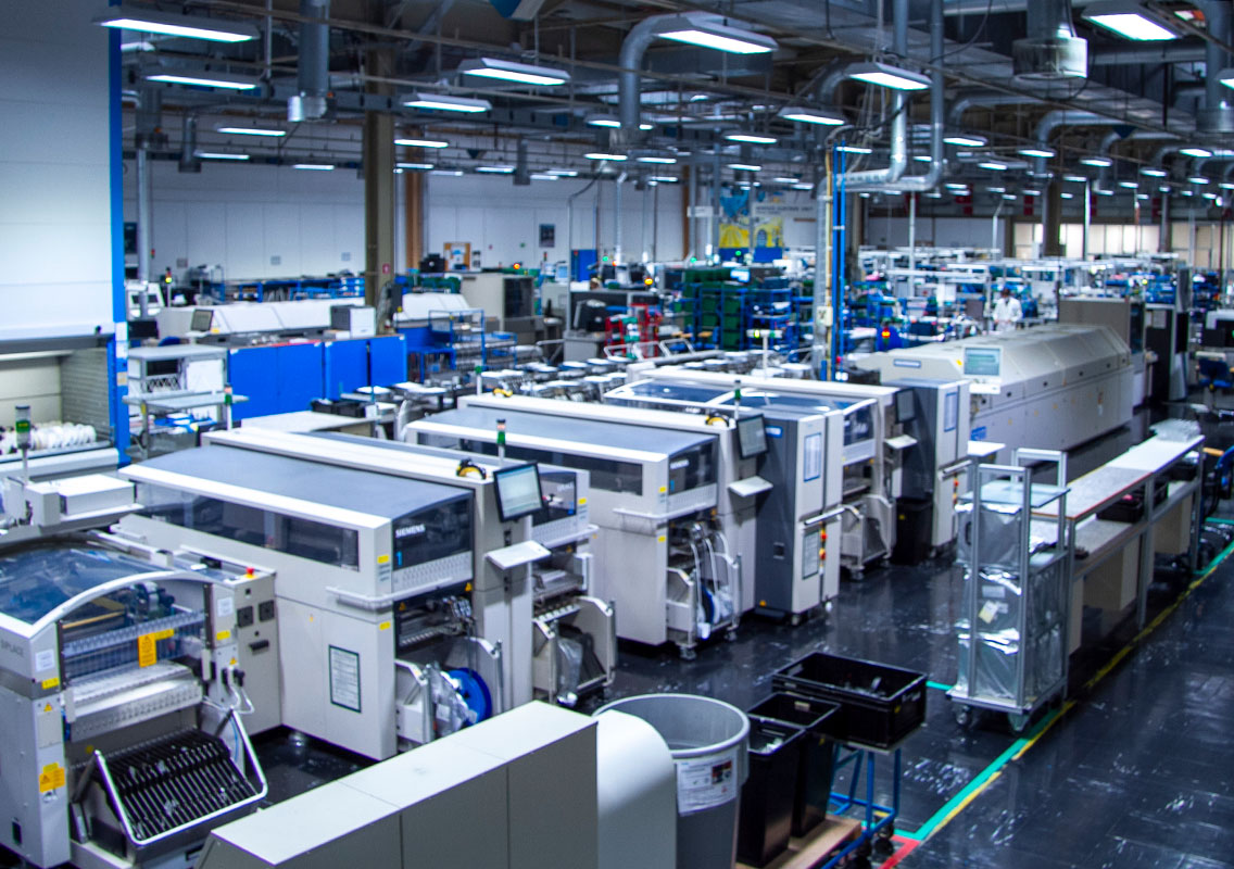 SMT assembly on production lines Iskratel EMS Slovenia