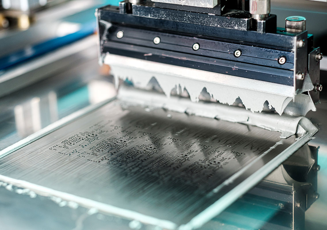 Solder paste printing in electronics manufacturing Kontron Electronics Hungary Tab